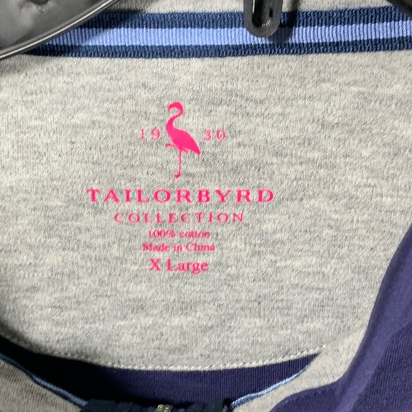 NWT Tailorbyrd Navy Pullover Longsleeve SZ XL - Picture 6 of 6
